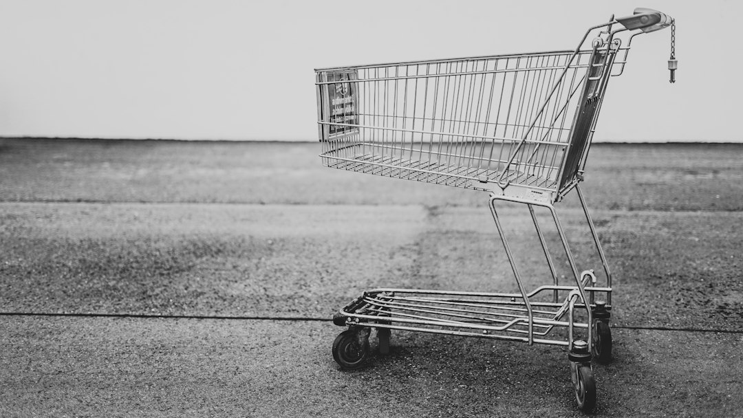 Grey shopping cart